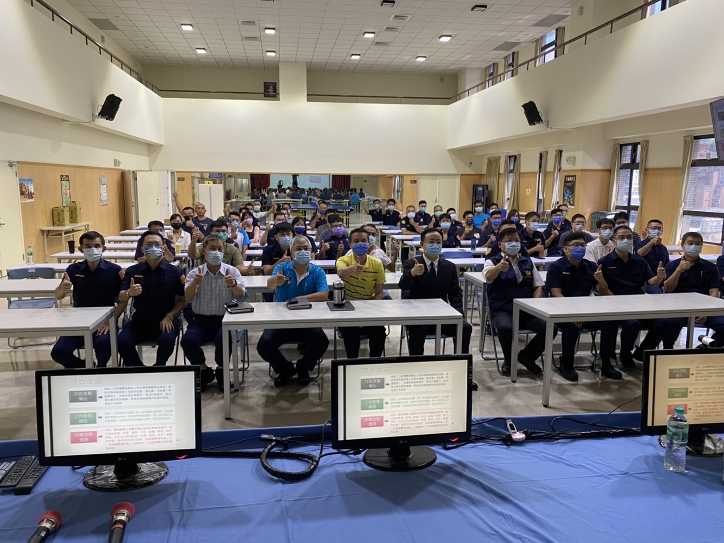 19-1廉政署副署長馮成蒞臨汐止警分局-講授反貪防貪要點
