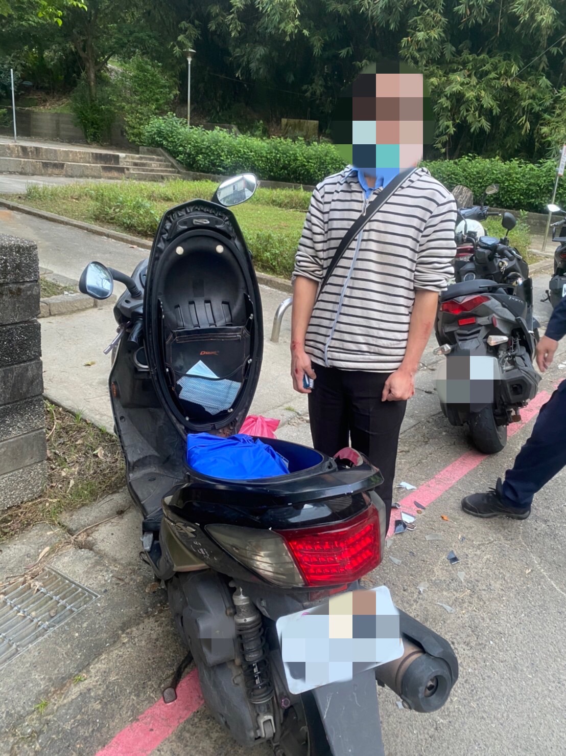 5-1男子借車上班出車禍 遭汐止警發現機車藏毒移送法辦